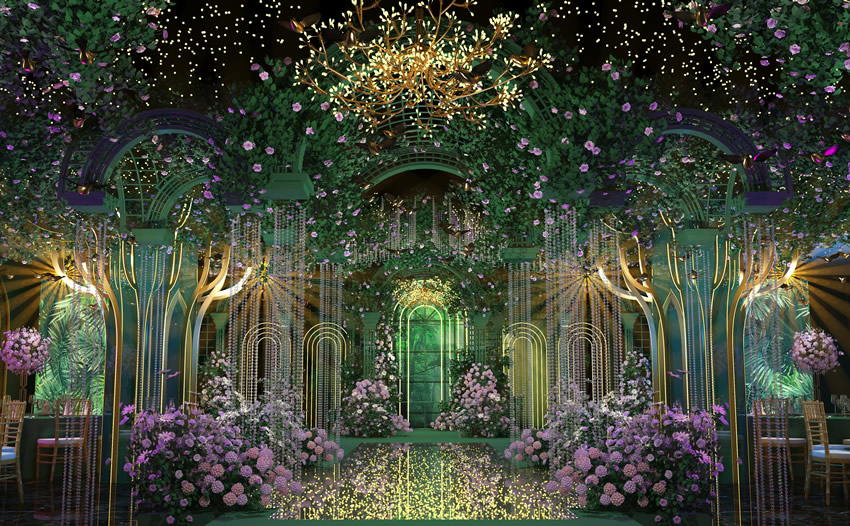 水磨沟奇妙森林婚礼堂效果展示