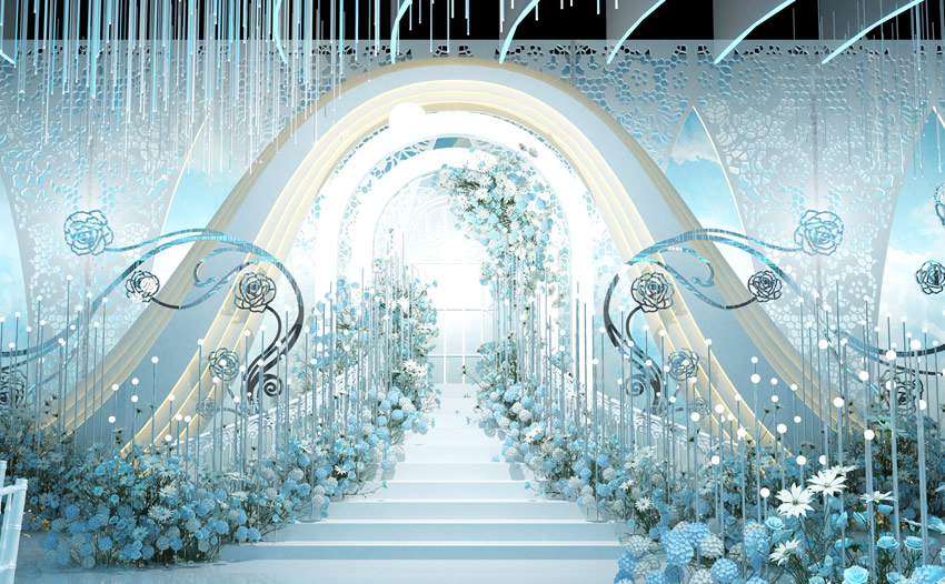 水磨沟釡香烙馍村水晶厅效果展示